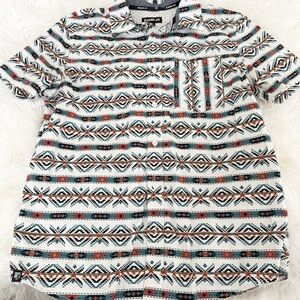 Trendy Geometric Pattern Shirt for Men